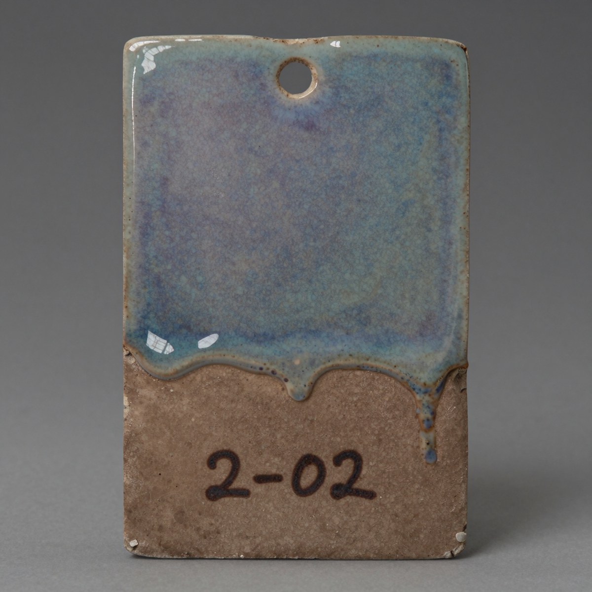 Demo glaze test tile 2-02