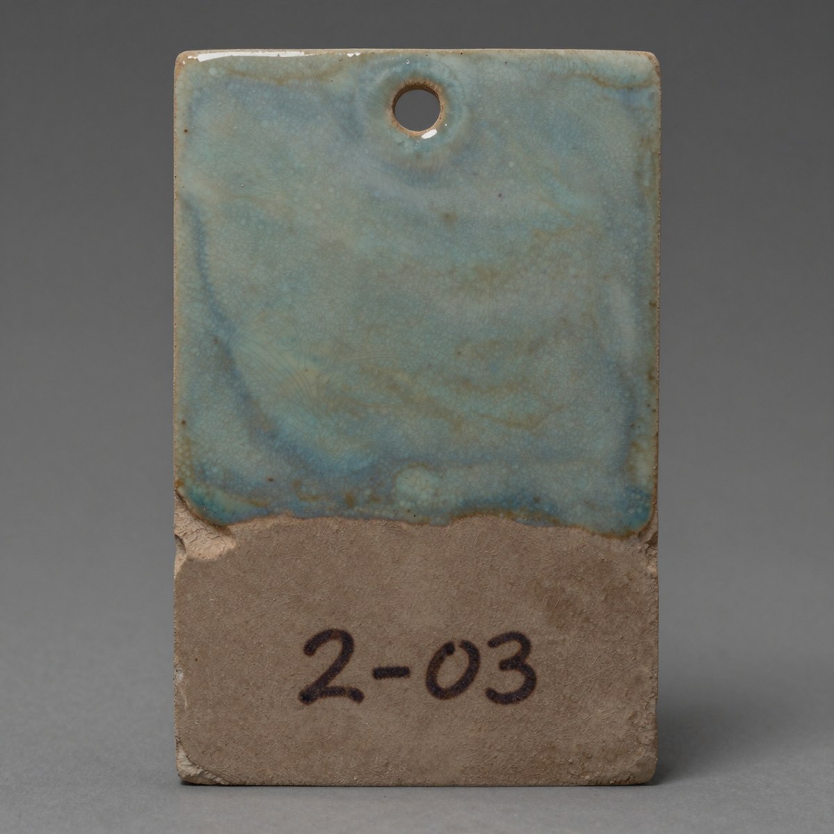 Demo glaze test tile 2-03
