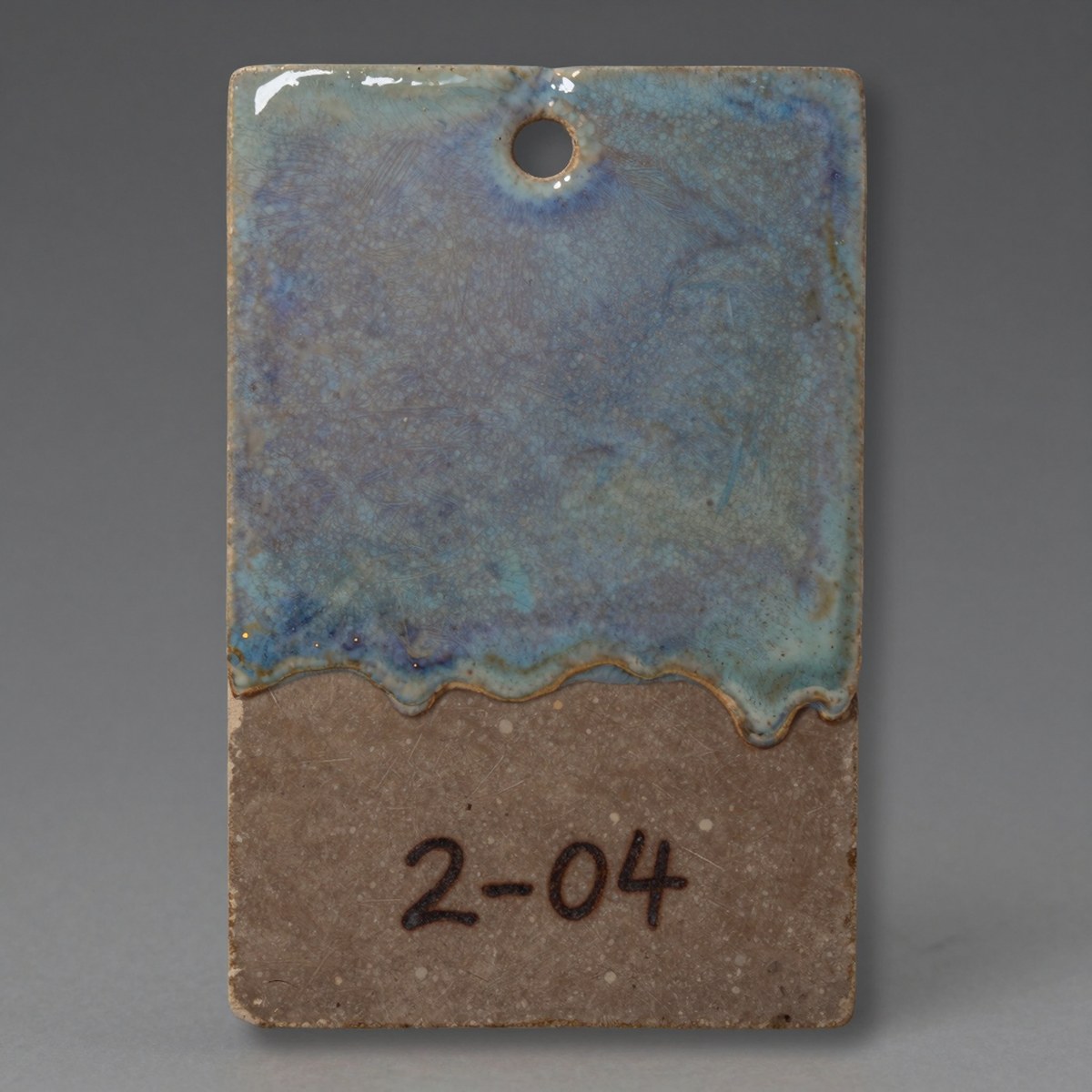 Demo glaze test tile 2-04